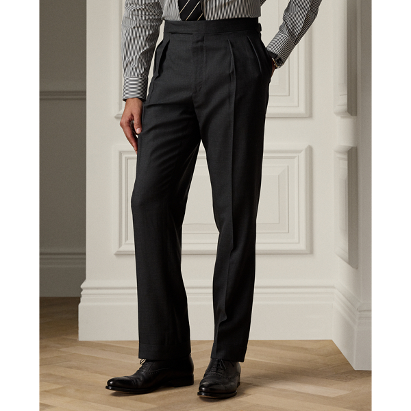 Charcoal / Dark Grey Kent Hand-Tailored Glen Plaid Suit Purple Label 8