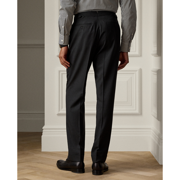 Charcoal / Dark Grey Kent Hand-Tailored Glen Plaid Suit Purple Label 9