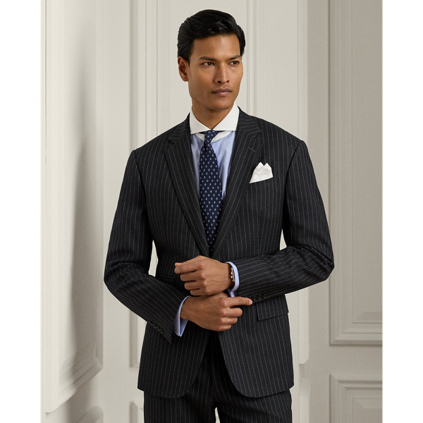 Kent Hand-Tailored Pinstripe Wool Suit