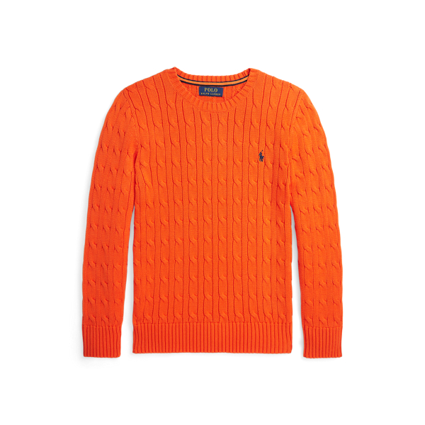 Cable-Knit Cotton Jumper Boys 6-14 Years 1