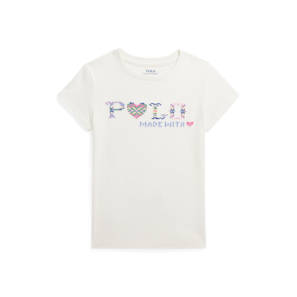 Fair Isle Logo Cotton Jersey Tee Girls 1.5-6.5 Years em 1