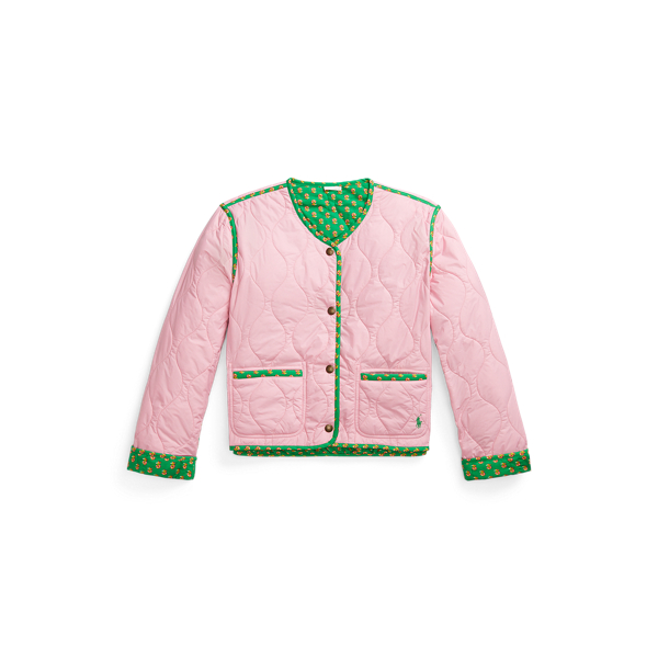 Floral Reversible Quilted Jacket Girls 7-16 1