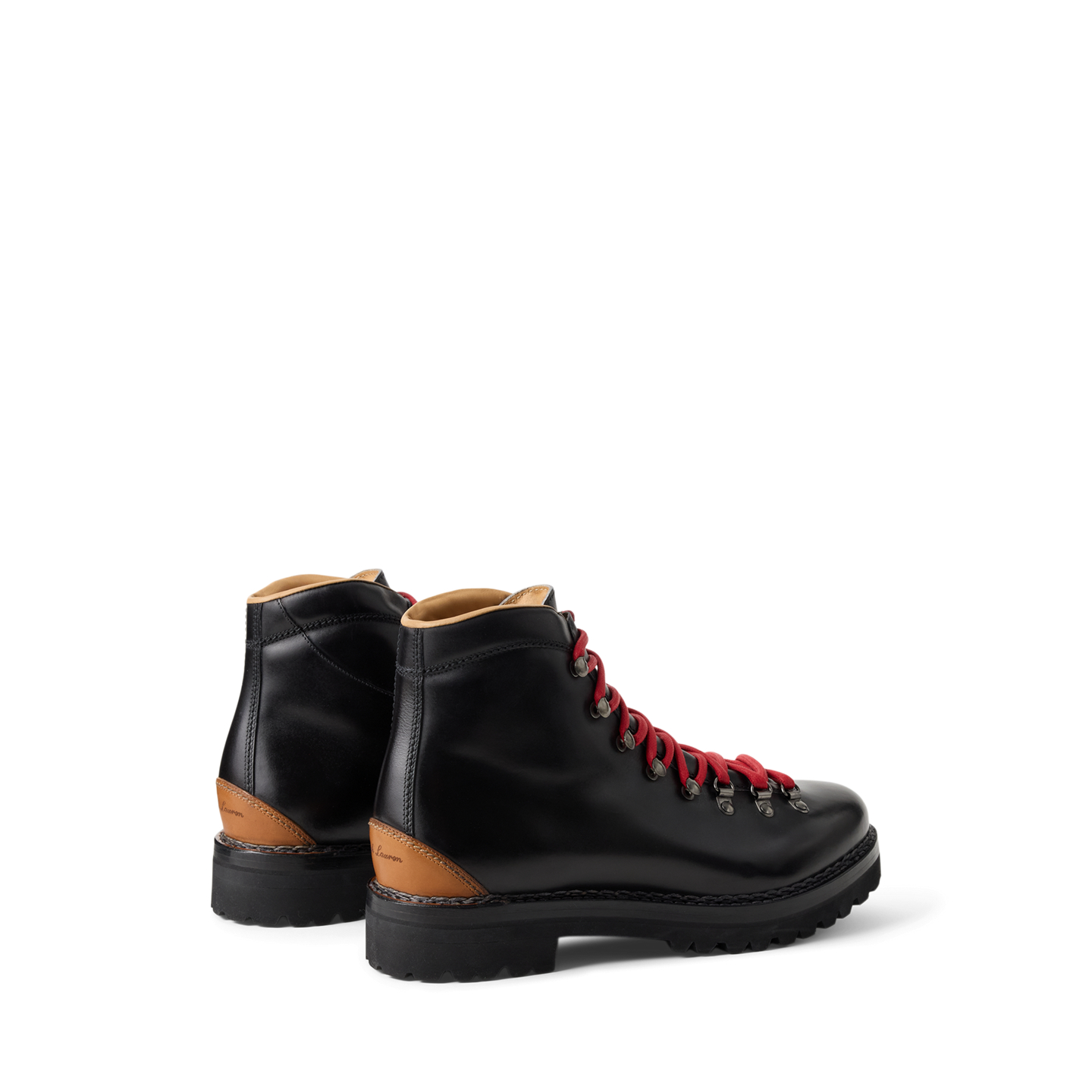 Мужские ботинки Ralph Lauren Darrow Calfskin, цвет: Чёрный — фото 3