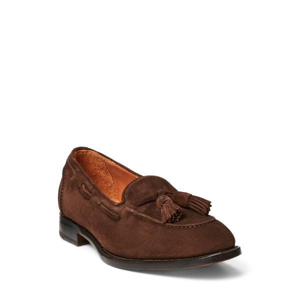 Kalbswildleder-Loafer Luther mit Quasten Purple Label in Kastanie 2