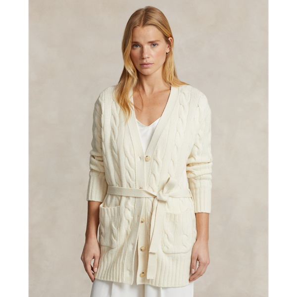 Ralph lauren cream cardigan deals