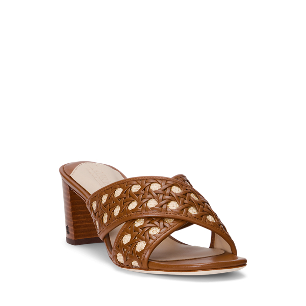 Sandales Freddi en cuir tiss&eacute; et raphia Lauren en Sb sll pfd/Sb sll pfd/Vll 2