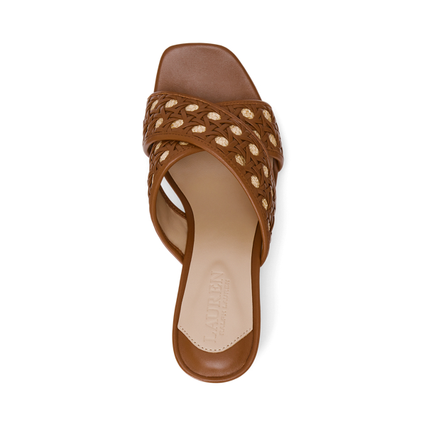 Sandales Freddi en cuir tiss&eacute; et raphia Lauren en Sb sll pfd/Sb sll pfd/Vll 4
