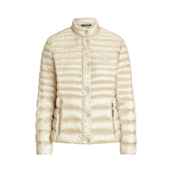 Metallic Mockneck Down Coat Lauren 1