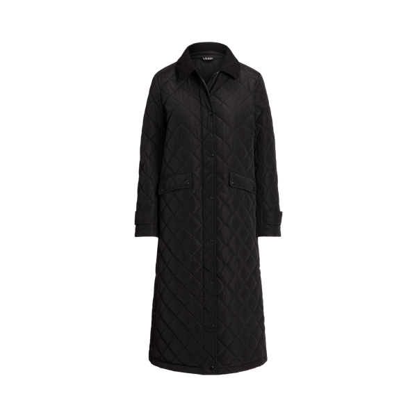 Steppmantel mit Kordsamtbesatz Lauren in 1