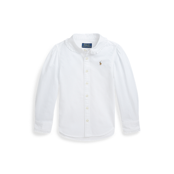 Ruffled Cotton Oxford Shirt