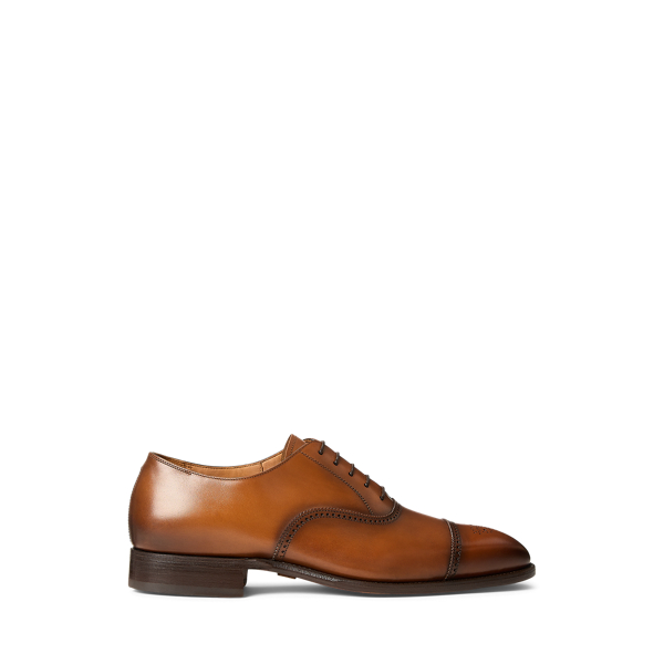 Denver Burnished Calfskin Cap-Toe Shoe