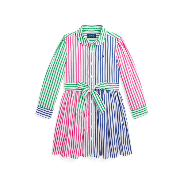 Striped Cotton Poplin Fun Shirtdress