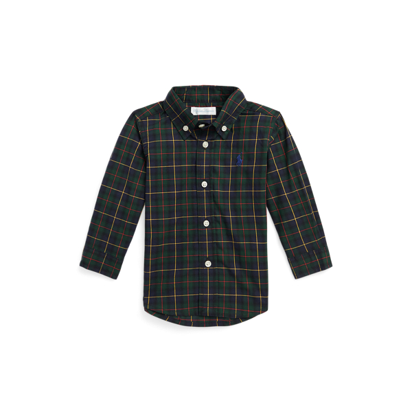 Plaid Cotton Poplin Shirt