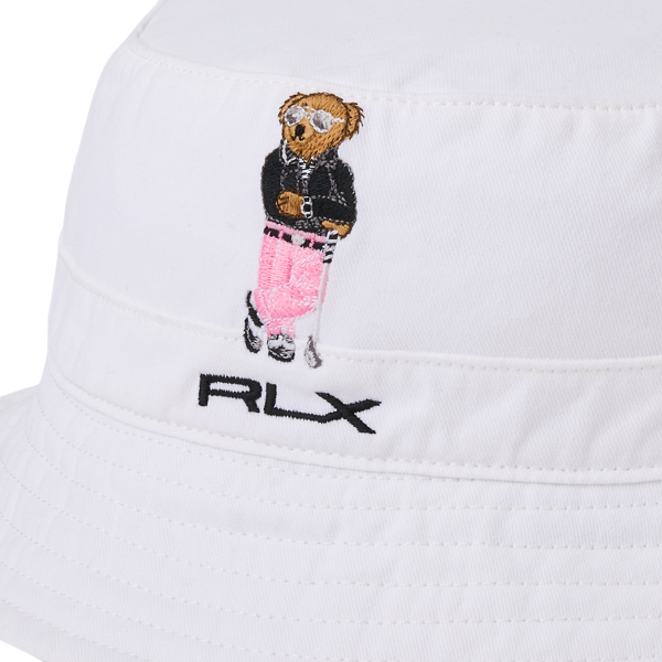 RLX 폴로 베어 코튼 버킷 햇 화이트 3