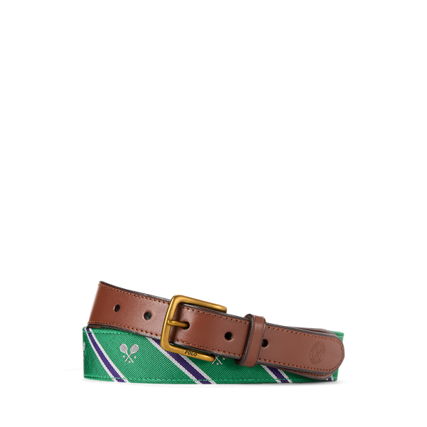 Green Multi Schiedsrichter-Gürtel Wimbledon Polo Ralph Lauren 1