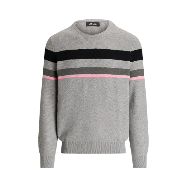 Pull performance ray&eacute; en coton m&eacute;lang&eacute; RLX en 1