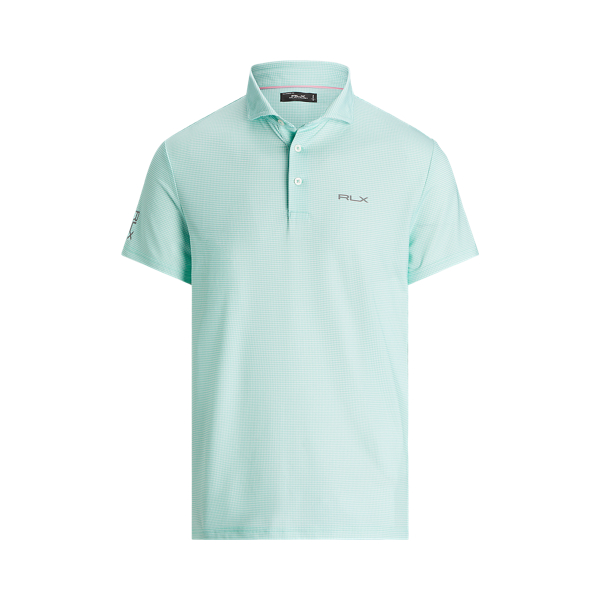 Tailored Fit Houndstooth Polo Shirt RLX 1