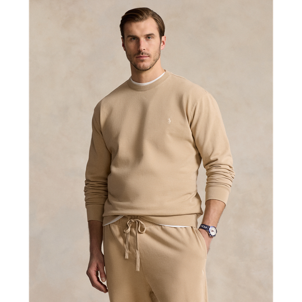 Coastal Beige Loopback Fleece Sweatshirt Big & Tall for fall 1