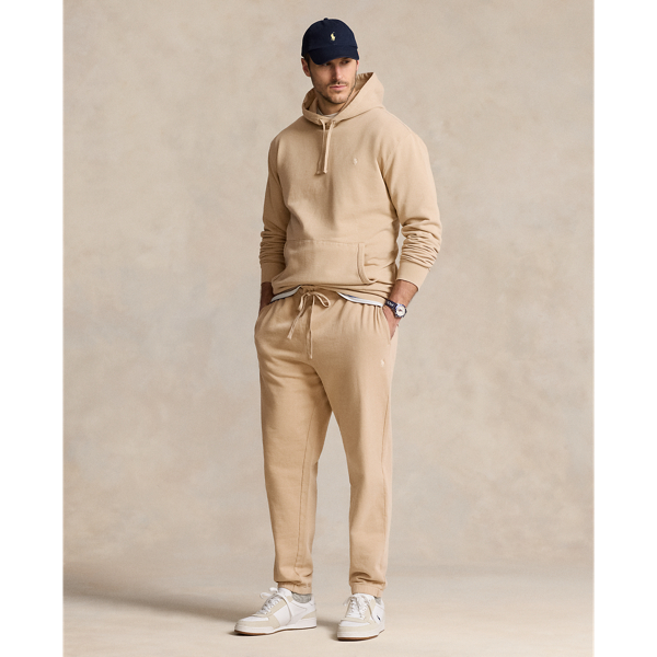 Coastal Beige Loopback Fleece Hoodie Big & Tall for fall 4
