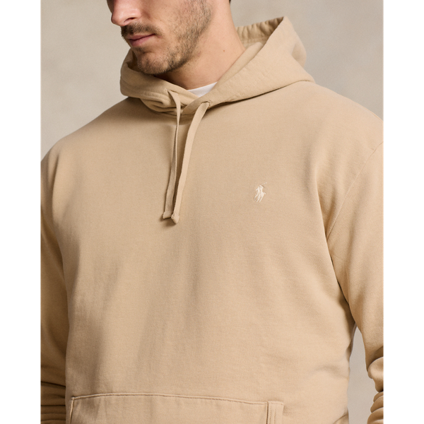 Coastal Beige Loopback Fleece Hoodie Big & Tall for fall 6