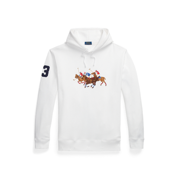 Fleece-Kapuzenpullover mit Dreifach-Pony Big & Tall in 1