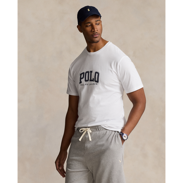 White Logo Jersey T-Shirt Big & Tall 1