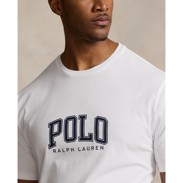 White Logo Jersey T-Shirt Big & Tall 6