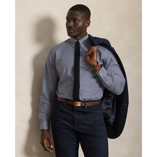 Big & Tall Gingham Stretch Poplin Shirt | Ralph Lauren