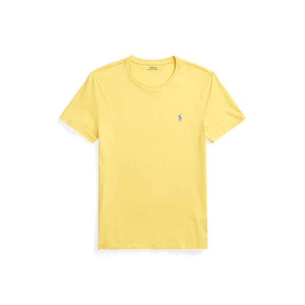 Custom Slim Fit Jersey Crewneck T-Shirt Polo Ralph Lauren en Oasis Yellow/C7580 2