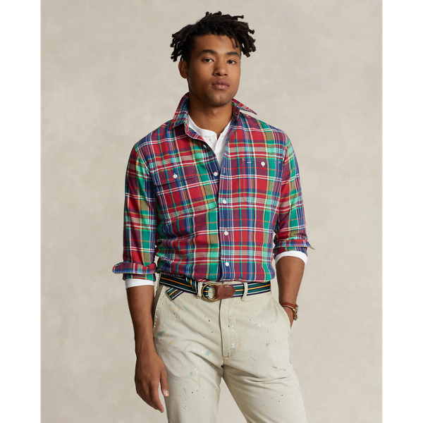 Polo Ralph Lauren Classic-Fit Flannel store Plaid Shirt-2XLT