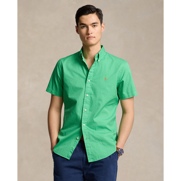 Ralph lauren green button down sale