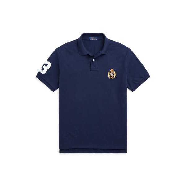 Custom Slim Triple-Pony Mesh Polo Shirt