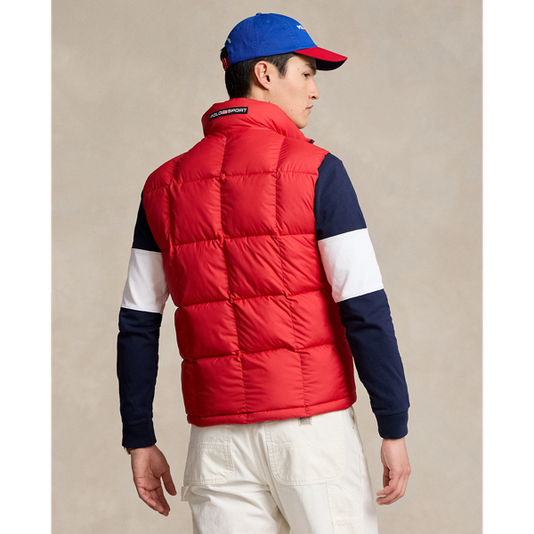 Polo Ralph Lauren 폴로 스포츠 발수 퀼트 베스트 RL 레드 5