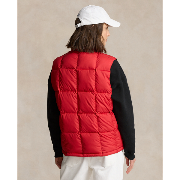 Polo Ralph Lauren 폴로 스포츠 발수 퀼트 베스트 RL 레드 7