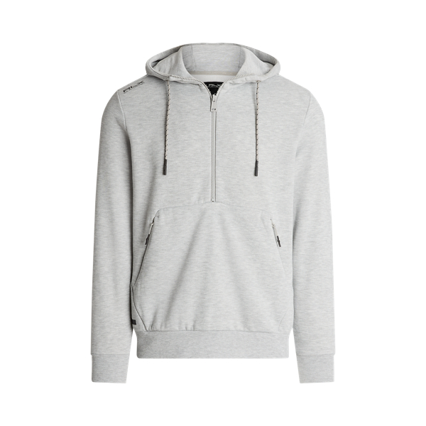 Camisola polar com capuz e fecho curto