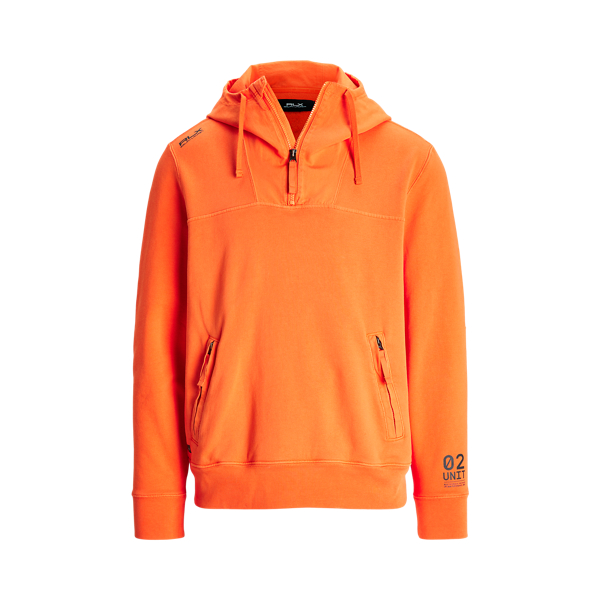 Terry-Back Fleece Quarter-Zip Hoodie