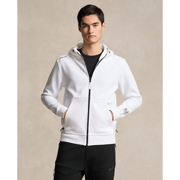 Ceramic White Water-Resistant Double-Knit Hoodie RLX 1