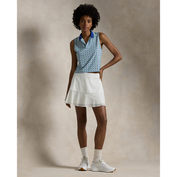 Kurzes Poloshirt aus Stretchjersey RLX in New Spring Wicker 4