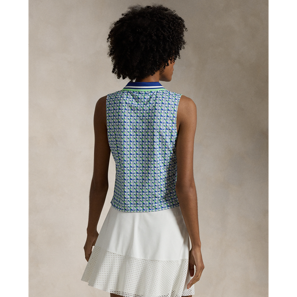 Kurzes Poloshirt aus Stretchjersey RLX in New Spring Wicker 5