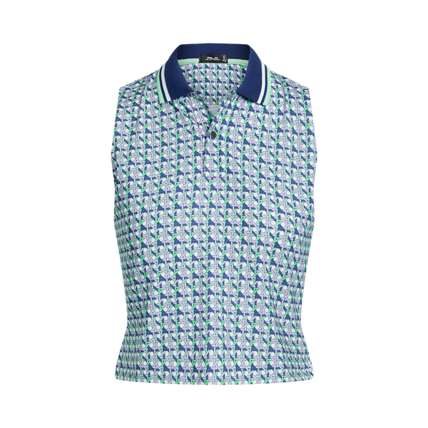 Kurzes Poloshirt aus Stretchjersey RLX in New Spring Wicker 2