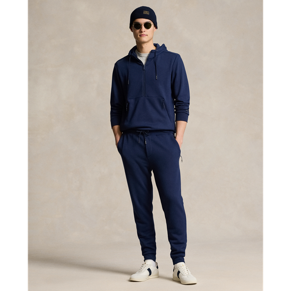 Refined Navy Fleece Half-Zip Hoodie RLX for fall 4