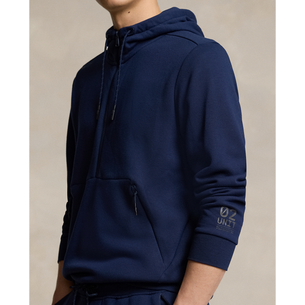 Refined Navy Fleece Half-Zip Hoodie RLX for fall 6