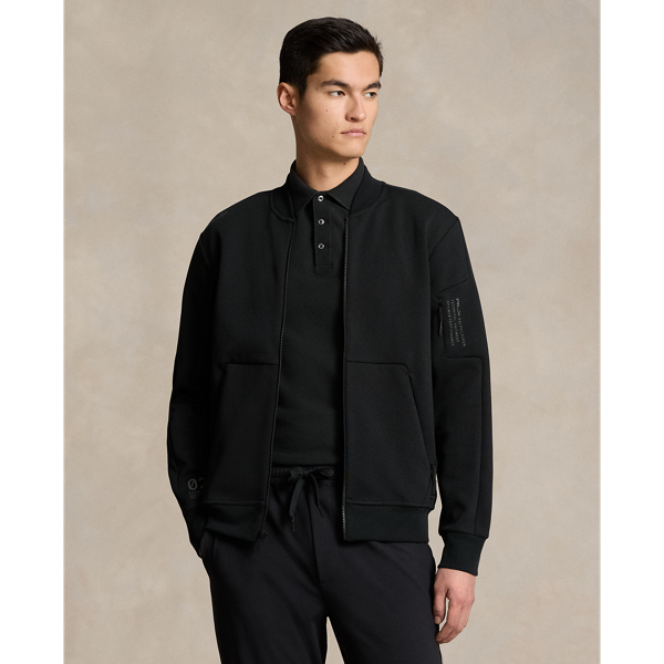 Polo Black Water-Resistant Bomber Jacket RLX for fall 1