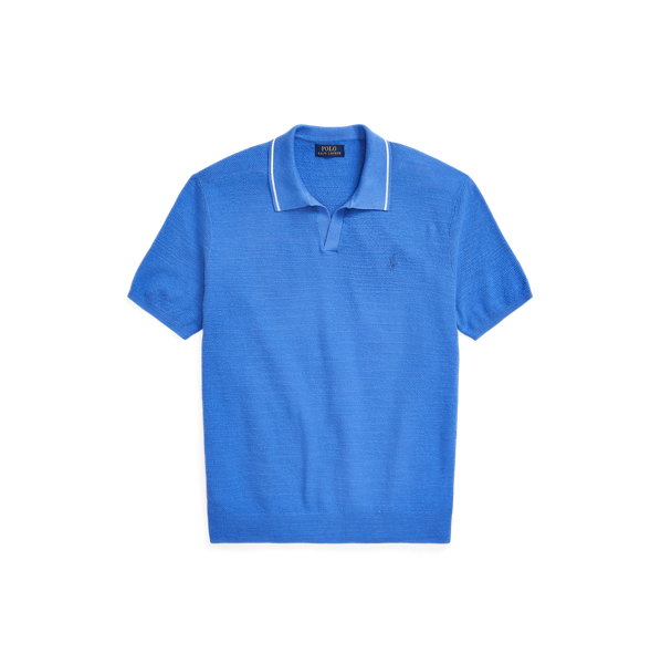 Pull &agrave; col Johnny en coton et lin Polo Ralph Lauren en 1