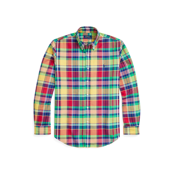 Slim Fit Plaid Oxford Shirt Polo Ralph Lauren 1