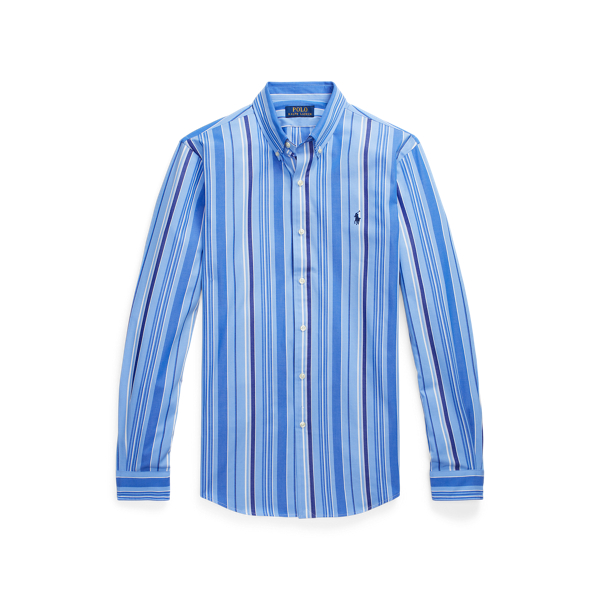 Slim Fit Striped Stretch Poplin Shirt Polo Ralph Lauren 1