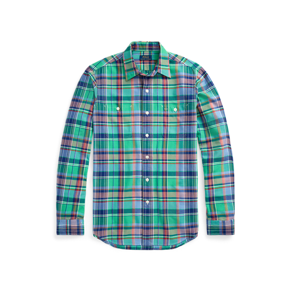 Custom Fit Plaid Oxford Shirt Polo Ralph Lauren 1
