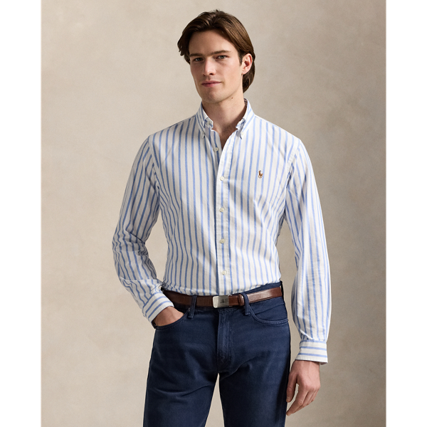 Slim Fit Striped Oxford Shirt for Men Ralph Lauren UK