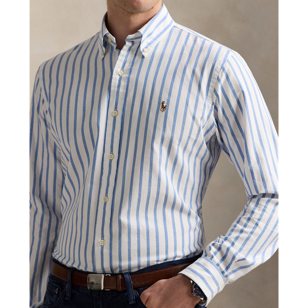 Slim Fit Striped Oxford Shirt