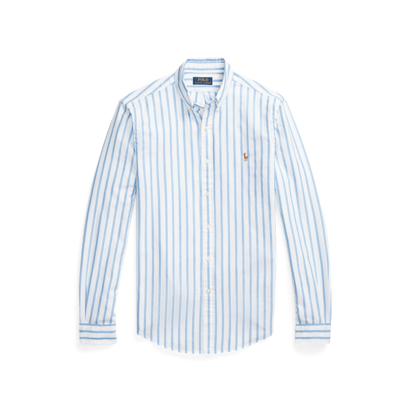 Polo ralph lauren slim fit striped oxford shirt online